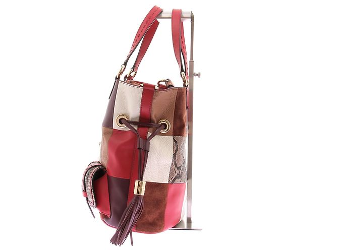Borsa a mano Lancel Premier Flirt in pelle rossa - vista 4