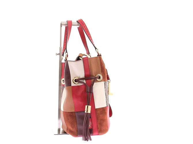 Borsa a mano Lancel Premier Flirt in pelle rossa - vista 5