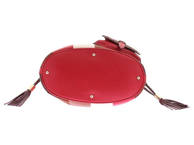 Borsa a mano Lancel Premier Flirt in pelle rossa - vista 6