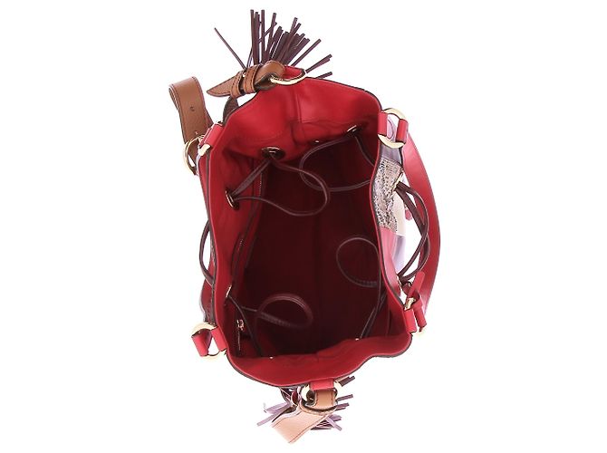 Borsa a mano Lancel Premier Flirt in pelle rossa - vista 7