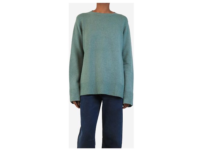 The row Pull en mélange de laine vert - taille XS - vue 3