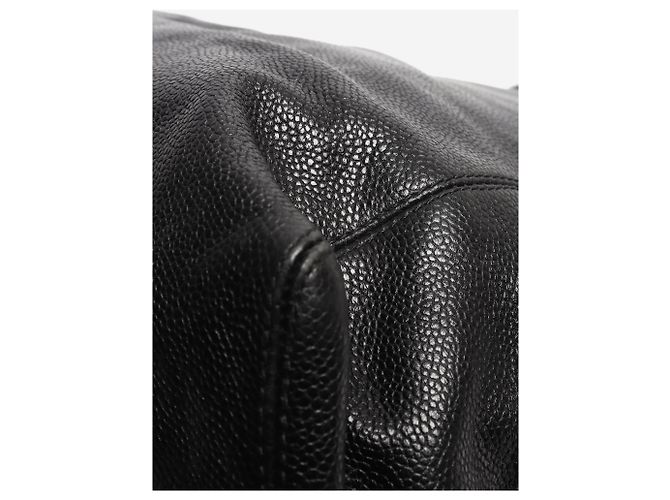 Chanel Vintage 1996 Coco Mark Caviar Chain Tote Bag in Schwarz - Ansicht 5