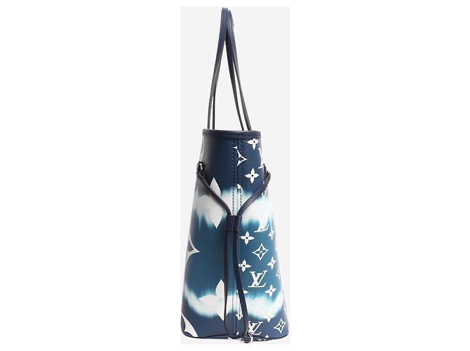 Louis Vuitton Bolso tote Neverfull MM Escale 2020 Azul - vista 3
