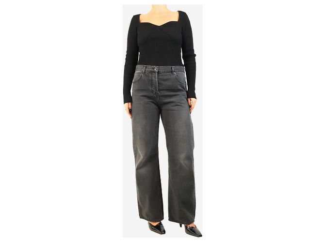 The Row Vaqueros wide-leg negros lavados - size UK 8 - vista 2