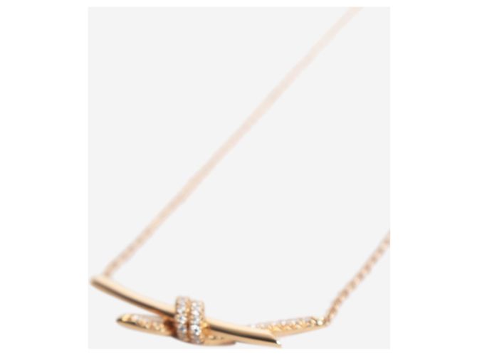 Tiffany & Co Pendente a nodo in oro rosa 18k - vista 2