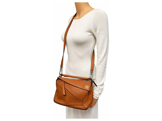 Loewe Kleine Puzzle Tasche braun - Ansicht 2
