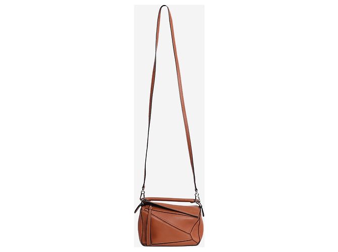 Loewe Mini mala Puzzle castanha - vista 4