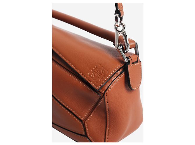 Loewe Mini mala Puzzle castanha - vista 5