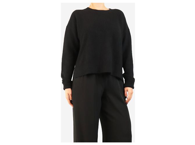 Joseph Gebürsteter Kaschmirpullover in Schwarz - size S - Ansicht 3