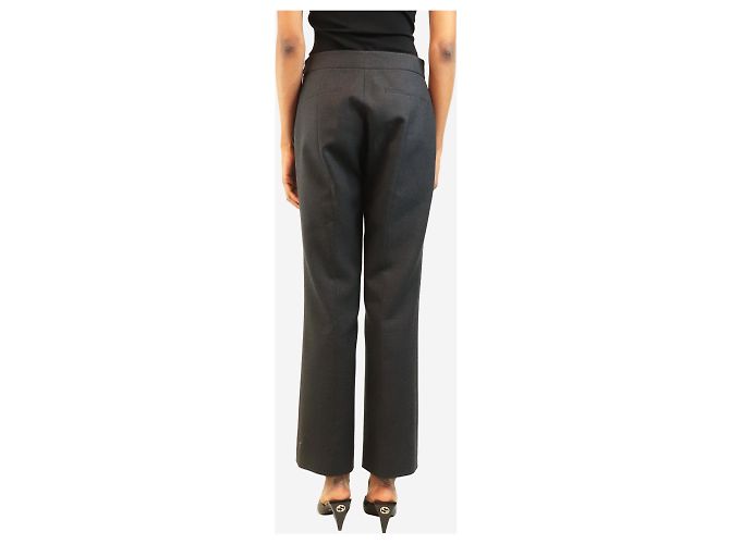 Gucci Gerade geschnittene Hose in Anthrazit - size UK 8 - Ansicht 3