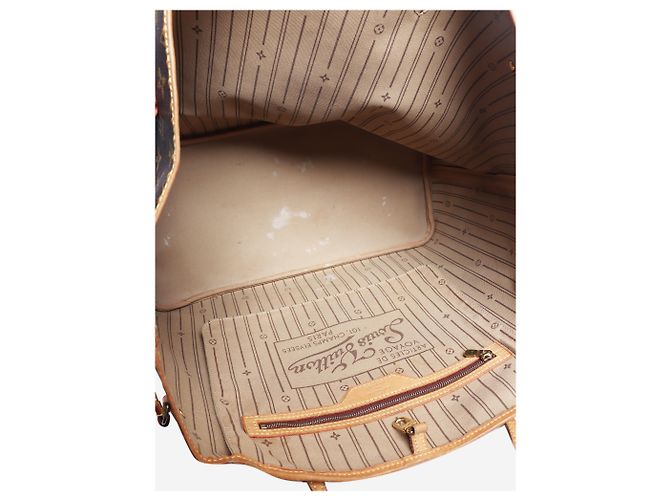 Louis Vuitton Borsa tote Monogram Neverfull GM 2007 marrone - vista 4