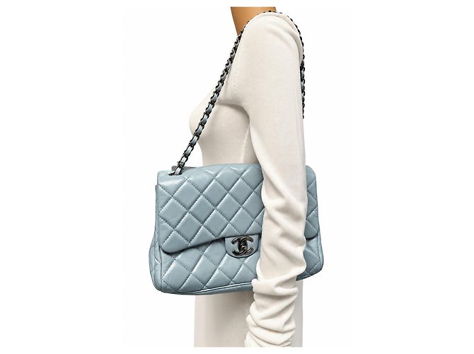 Chanel Bolso Coco Soft Flap acolchado de piel de cordero Duck egg 2014 - vista 3