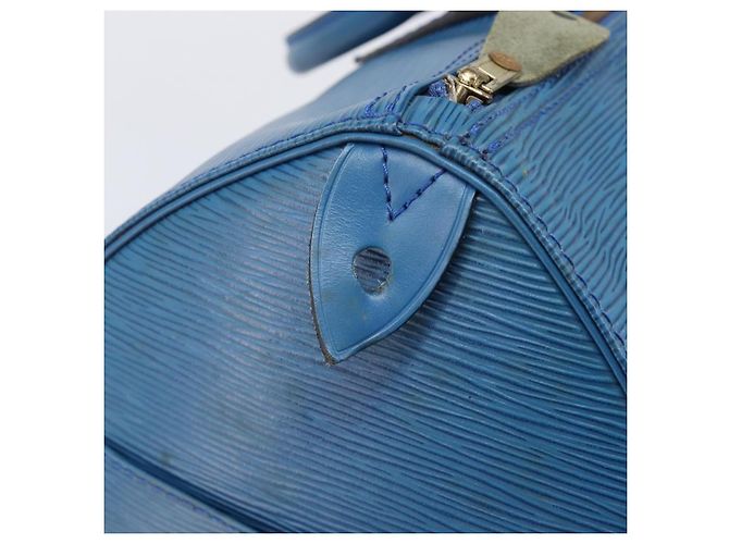 LOUIS VUITTON Epi Speedy 35 Hand Bag Toledo Blue M42995 LV - vista 22