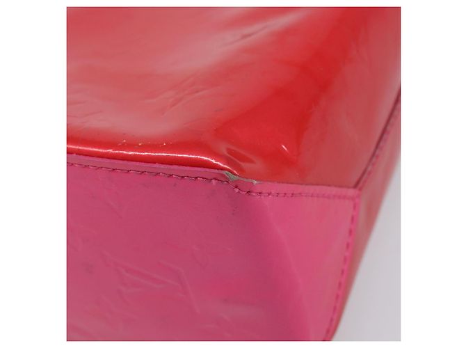 LOUIS VUITTON Monogram Vernis Reade PM Hand Bag Fuchsia Pink M91221 - Ansicht 15