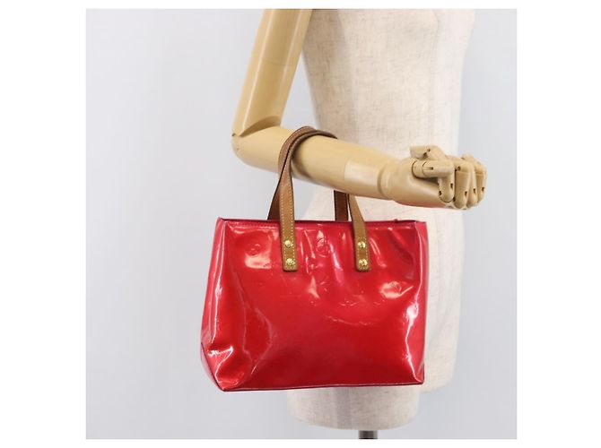 LOUIS VUITTON Monogram Vernis Reade PM Hand Bag Fuchsia Pink M91221 - Ansicht 27