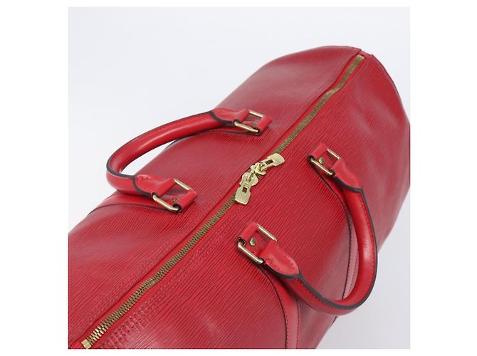 LOUIS VUITTON Epi Keepall 50 Boston Bag Red M42967 LV - vista 7