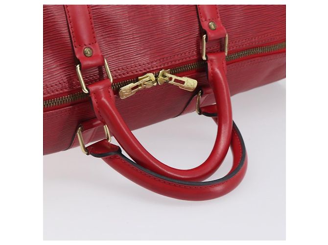 LOUIS VUITTON Epi Keepall 50 Boston Bag Red M42967 LV - vista 8