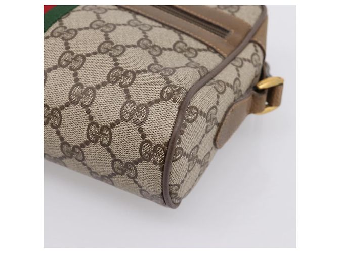 GUCCI GG Supreme Web Sherry Line Shoulder Bag PVC Beige 111 02 004 - Ansicht 10