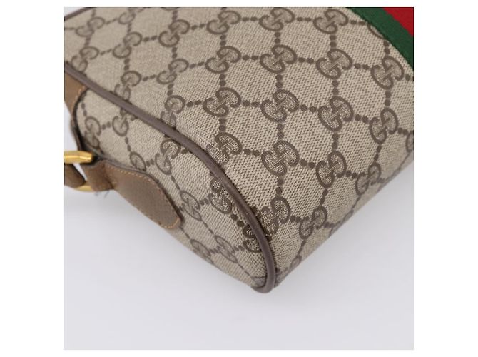GUCCI GG Supreme Web Sherry Line Shoulder Bag PVC Beige 111 02 004 - Ansicht 13