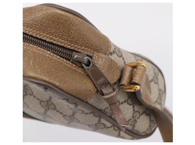 GUCCI GG Supreme Web Sherry Line Shoulder Bag PVC Beige 111 02 004 - Ansicht 14