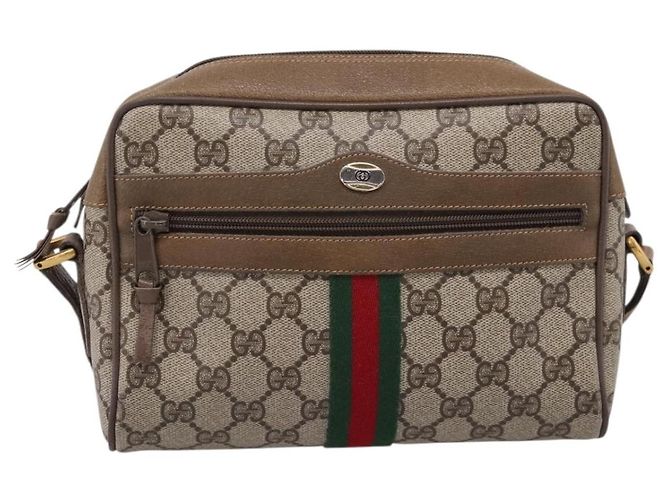 GUCCI GG Supreme Web Sherry Line Shoulder Bag PVC Beige 111 02 004 - Ansicht 2