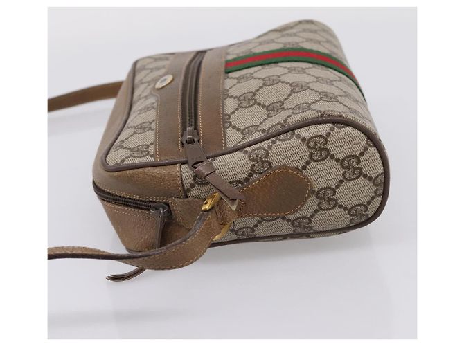 GUCCI GG Supreme Web Sherry Line Shoulder Bag PVC Beige 111 02 004 - Ansicht 4