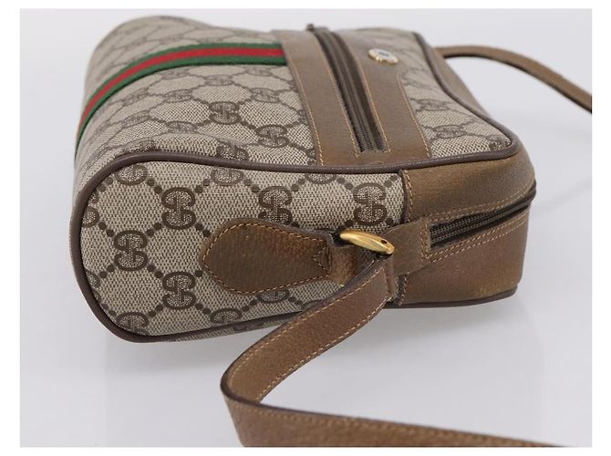 GUCCI GG Supreme Web Sherry Line Shoulder Bag PVC Beige 111 02 004 - Ansicht 5