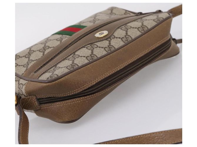GUCCI GG Supreme Web Sherry Line Shoulder Bag PVC Beige 111 02 004 - Ansicht 6