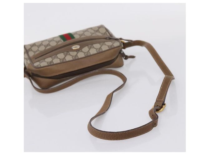 GUCCI GG Supreme Web Sherry Line Shoulder Bag PVC Beige 111 02 004 - Ansicht 7