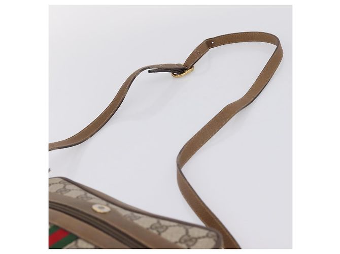 GUCCI GG Supreme Web Sherry Line Shoulder Bag PVC Beige 111 02 004 - Ansicht 8