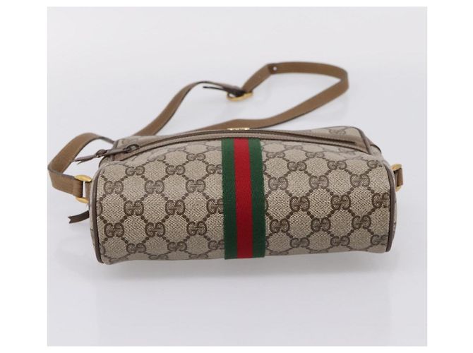 GUCCI GG Supreme Web Sherry Line Shoulder Bag PVC Beige 111 02 004 - Ansicht 9