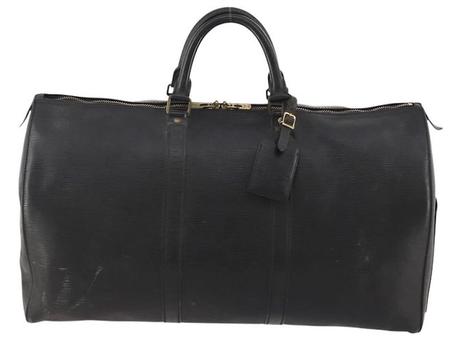 LOUIS VUITTON Epi Keepall 50 Boston Bag Black M42962 LV - vista 13