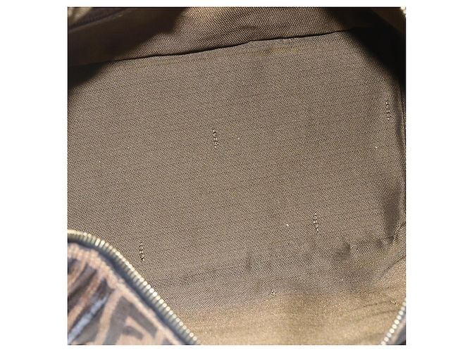 FENDI Zucca Canvas Handtasche 2way Schwarz Braun gold - Ansicht 11