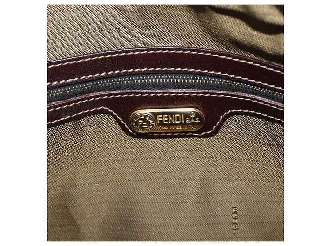 FENDI Zucca Canvas Handtasche 2way Schwarz Braun gold - Ansicht 22