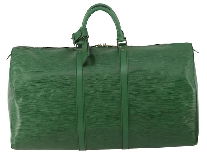 LOUIS VUITTON Epi Keepall 55 Boston Bag Green M42954 LV - vista 13