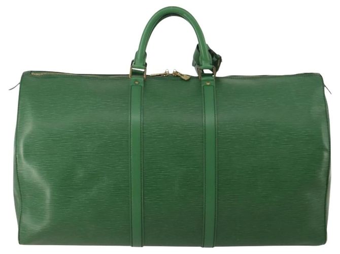 LOUIS VUITTON Epi Keepall 55 Boston Bag Green M42954 LV - vista 2