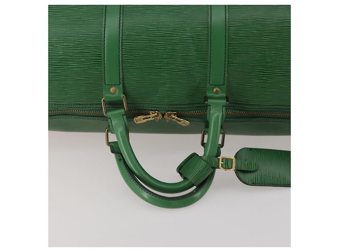 LOUIS VUITTON Epi Keepall 55 Boston Bag Green M42954 LV - vista 7