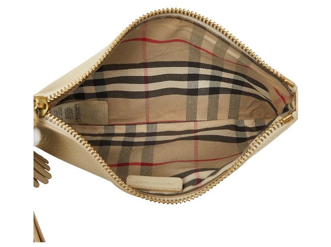 Borsa a tracolla con catena Burberry Nova Check - vista 7
