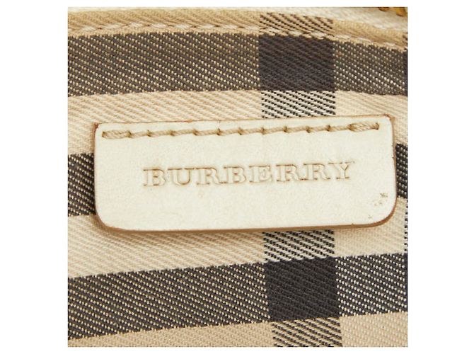 Borsa a tracolla con catena Burberry Nova Check - vista 8