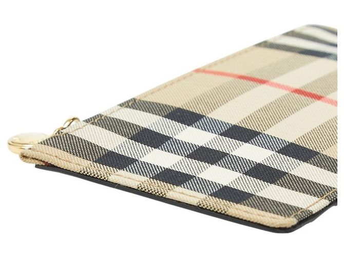 Portafoglio porta monete Burberry Nova Check Fragment Case - vista 5