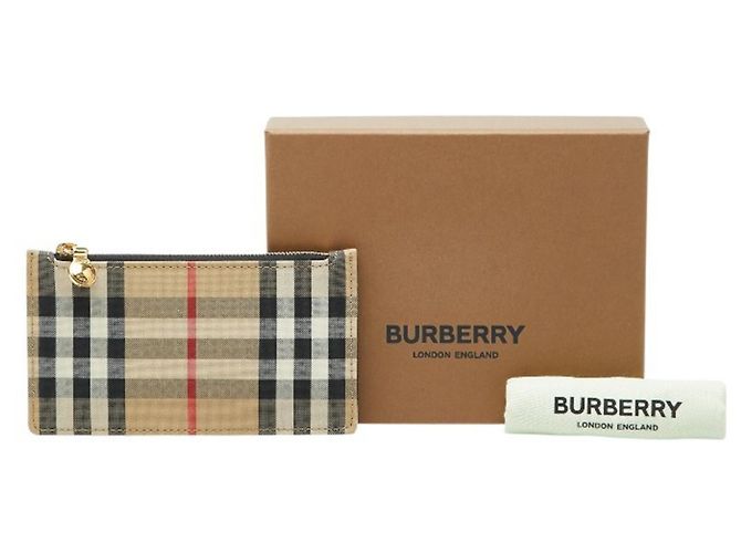 Portafoglio porta monete Burberry Nova Check Fragment Case - vista 8