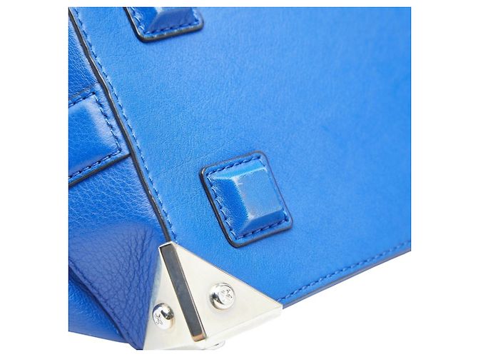 Borsa a mano in pelle blu Alexander Wang - vista 8