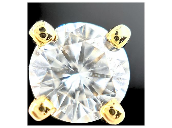 Orecchini a lobo Cartier in oro 18K e diamanti - vista 2