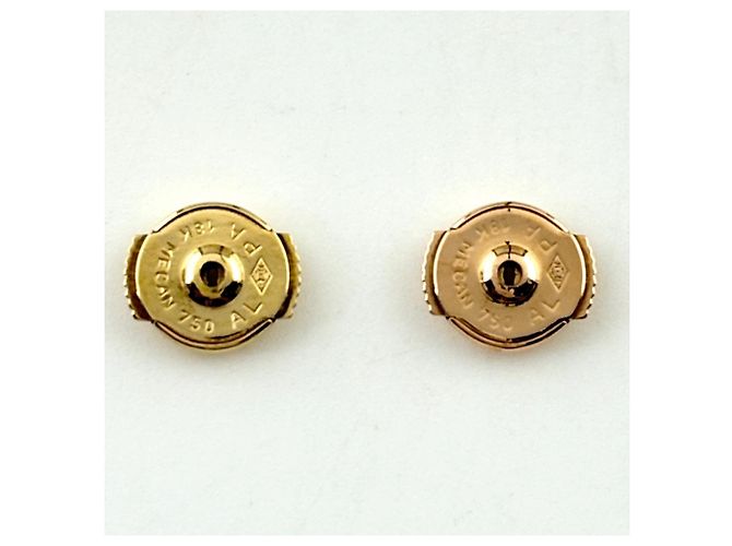 Orecchini a lobo Cartier in oro 18K e diamanti - vista 4