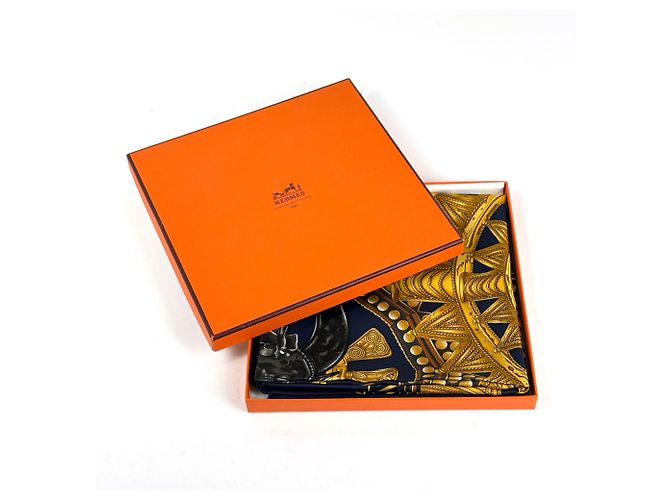 Hermès Pañuelo Hermes Carre 90 L'OR DES CHEFS - vista 6