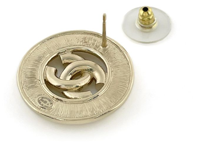 Orecchini a lobo Chanel placcati in oro - vista 3