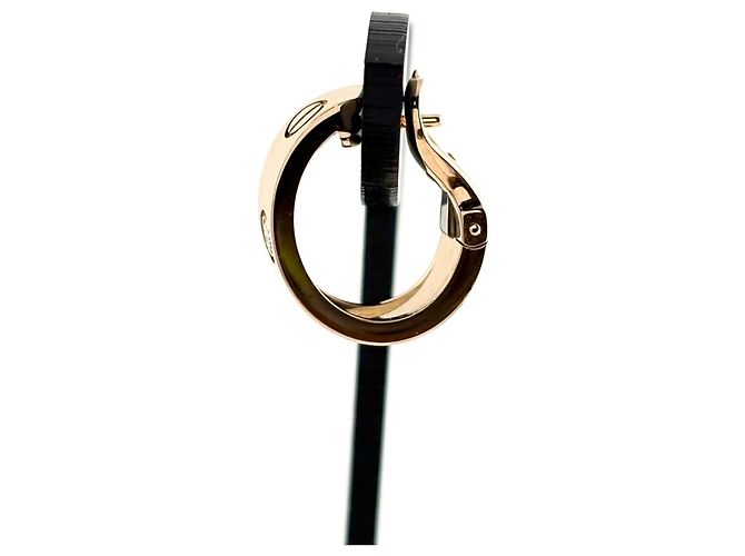 Orecchini a lobo Cartier in oro rosa con diamanti - vista 3