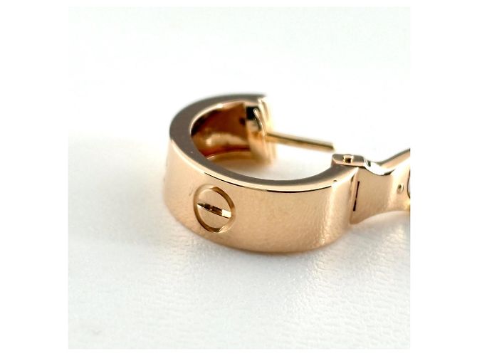 Orecchini a lobo Cartier in oro rosa con diamanti - vista 5