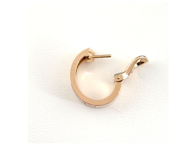 Orecchini a lobo Cartier in oro rosa con diamanti - vista 7