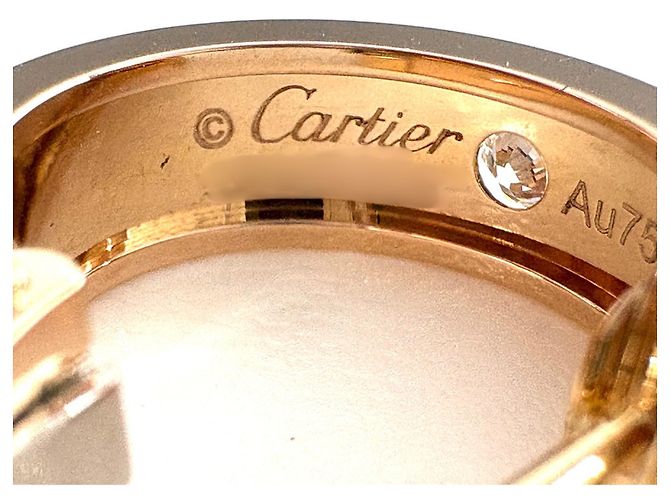 Orecchini a lobo Cartier in oro rosa con diamanti - vista 8